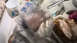 Easy gloves for handling meat while preparing food.