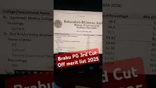 Brabu PG Admission 2024-26 | #biharuniversity