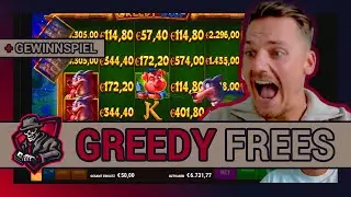 GREEDY WOLF 🐺 & GEWINNSPIEL | Die krassesten Freispiele 😍 | Freegame High Stake 🎰 | Casino Highlight