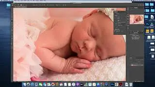 Retouching color cast on babies skin