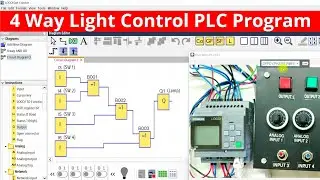 4 Way Light Control PLC Program - Simplified Examples
