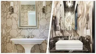 75 Beige Floor And Yellow Floor Powder Room Design Ideas You'll Love 💎