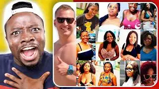 The Russian guy videoing Ghana Ladies he picked and...