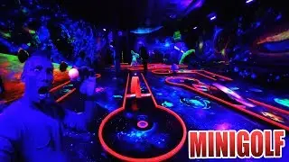 4D SCHWARZLICHT MINIGOLF IM TEST | ACTION ZONE REVIEW [DEUTSCH]