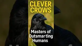 Clever Crows | Masters of Oursmarting humans #crow #birds #funnyanimals #parrot #usa #shorts