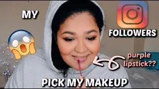 i let my INSTAGRAM followers PICK my MAKEUP!