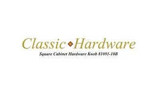 Classic Hardware PI 81091-10B Square Cabinet Knob in Oil Rubbed Bronze