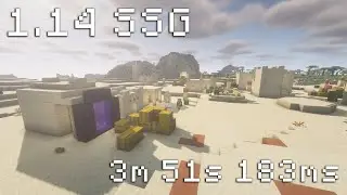 Minecraft Set Seed Glitchless Speedrun 1.14.4 | (03:29.767)