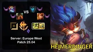 Heimerdinger APC + Nautilus vs Kalista + Leona - EUW Master - Patch 25.04