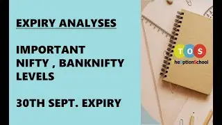 Nifty Expiry Analyses | Important Nifty , Banknifty Levels | Post market analyses