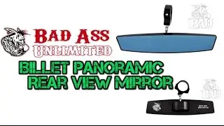 Bad Ass Unlimited Billet Panoramic Rear View Mirror | UTV | Side By Side