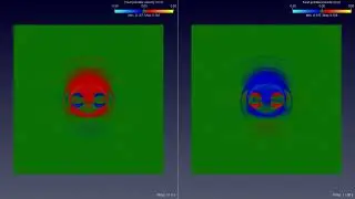 Earthquake simulation: Comparison of normal vs. reverse high-angle (75&deg; dip) faulting
