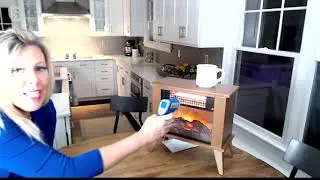 Living Glow Infrared Fireplace Heater on QVC