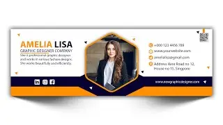 How to Professional Email Signature Design in Adobe Photoshop