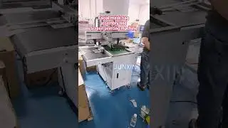 Facial mask self-sealing bag production line screen printing machine #factory #machine#bag