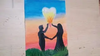 Soft Pastel Easy Drawing | Soft pastel drawing tutorial | BTS couple drawing with soft pastel