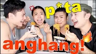 SPICY KOREAN Noodle Challenge!!! (with MAMSHIES and VINCE)