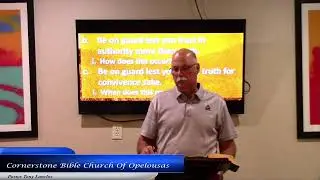 Cornerstone Bible Church of Opelousas Sunday Service
