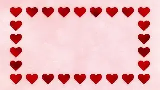 Frame of Hearts - HD Video Background Loop