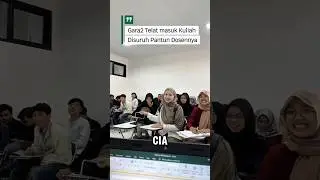 Viral!.. Mahasiswi Cantik terlambat masuk jam pelajaran di hukum Dosennya #shortsfeed #cewekcantik