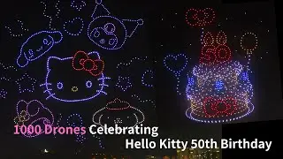 Hello Kitty 50th Birthday Spectacular: DAMODA&rsquo;s Whimsical Drone Light Show Takes Flight!