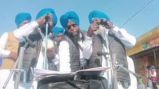ਪਿੰਡ ਅਕਲੀਆ ਵਿਖੇ ਨਗਰ ਕੀਰਤਨ ਵਿੱਚ ਹਾਜ਼ਰੀ ਭਰਦਾ ਹੋਇਆ ਭਾਈ ਮੱਘਰ ਸਿੰਘ ਭੌਰੇ ਦਾ ਢਾਡੀ ਜੱਥਾ