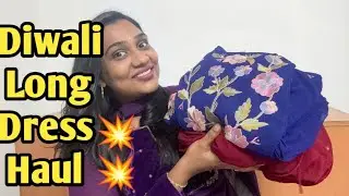 💥Diwali Long dress Haul😍 || 💃Amazon Great Indian Festival Sale is live 🔴❤️