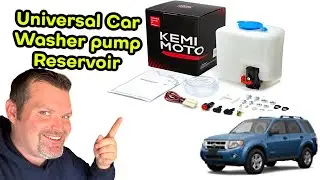 How To Replace Universal Windshield Washer Pump Kit with Reservoir