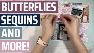 Pretty Things You'll Love to Use PLUS a Fun Sequins Idea | Scrapbook Tutorial