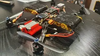 3D Printed 360 Drone first flight