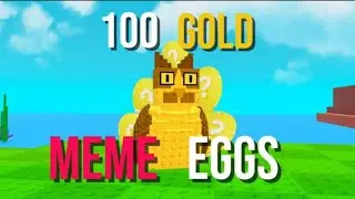 OPENING 100 GOLD MEME EGGS!