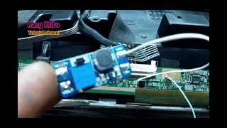 cara servis led polytron layar berlapis bergoyang pakai step up
