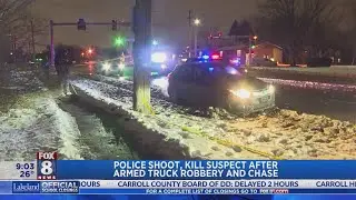 Suspect identified in armored truck robbery, chase and police shooting