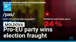 Moldova's pro-EU party wins election fraught with Russian interference claims &bull; FRANCE 24 English
