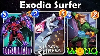 Insane 126 Power Exodia Silver Surfer Combo! Instant Wins! | Onslaught Silver Surfer Wong Deck