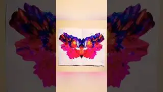 Paint💚💕💜💗#shortvideo#video#art#shortsvideo#reflection painting #viralvideo#ytviralshorts #shorts