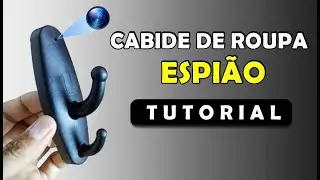 Cabide Espião como funciona (Cabide de roupa ESPIÃO com câmera escondida) TUTORIAL + FILMAGEM