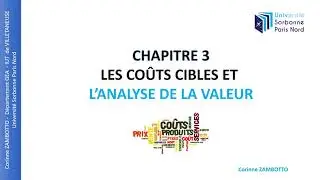 Calcul de coûts - Coûts cibles et analyse de la valeur - Partie 3