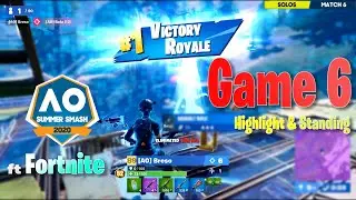Fortnite Summer Smash - Solos Tournament Game 6 - AUSopen 2020