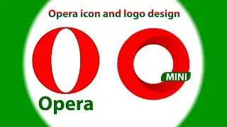 Opera mini icon logo design tutorial in adobe illustrator