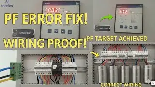 APFC Relay Error A.03 Solution | Target 0.99 PF Achieved with Correct Wiring ✅ // all tecnics 