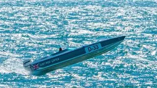 Phantom 25 powerboat having a blast around Poole bay!