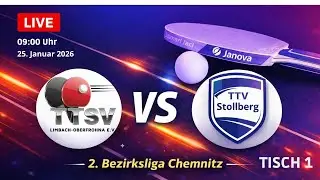 TTSV LIMBACH vs. TTV Stollberg | STTV| 2.Bezirksliga Ost Tischtennis Tisch 1