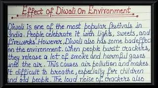 Effect of Diwali on environment essay | Essay on Effect of diwali on environment #environment 