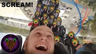 SCREAM!!! 6 Flags! Selfie View!