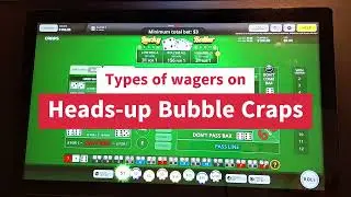Types of Wagers on Heads up Bubble Craps