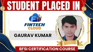 Got Placed in Fintect Cloud Through Finance Wallah&rsquo;s BFSI Certification Course