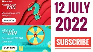 Amazon Quiz Today | Amazon Quiz Answers Today | 12 July 2022