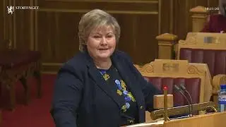 20.01.2021 Sp&oslash;rretime 3 Erna Solberg svarer Siv Jensen