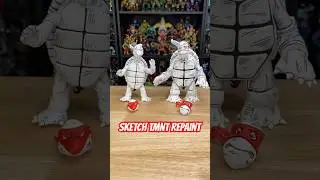 Black and White and Red all over&hellip;for now! #tmnt #toys #actionfigures #nostalgia #custom #repaint